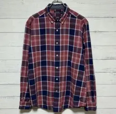 K*M様 ノーティカ 長袖シャツ チェック柄 マルチカラー ロゴ刺繍　Lサイズ