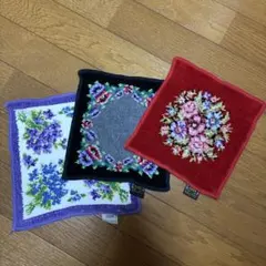 FEILER 花柄タオルハンカチ 3枚セット