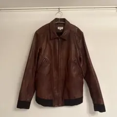 HELMUT LANG レザーブルゾン ブラウンのサムネイル