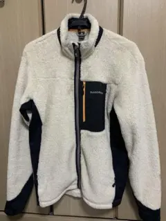 mont-bell フリースジャケット XL クリーム/ネイビー