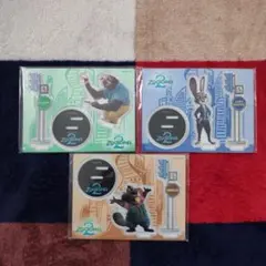 ハッピーくじ　ズートピア 2　アクリルスタンド　3点セット