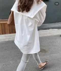 samoyed セーラー襟シャツ