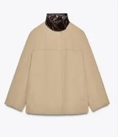 ZARA コントラストボタン付きニットジャケット - メルカリ