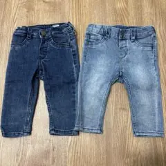 H&M パンツセット 6M ダークブルー・ライトブルー
