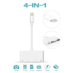 新品　iPhone iPad専用 4in1 SDカードカメラリーダー　直接転送