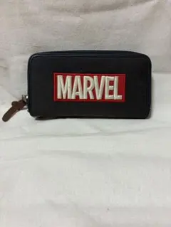 MARVEL ラウンドファスナー長財布 ブラック