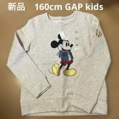 新品　160cm GAP kidsミッキーマウス プリント トレーナー