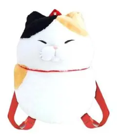 新品mm★【アミューズ】ひげまんじゅうリュックみーさま(ねこ、ネコ、ぬいぐるみのサムネイル