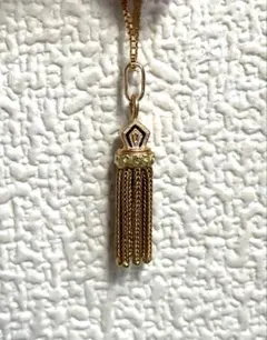 フランス アンティーク タッセル 18k ペンダント ヴィンテージ - メルカリ