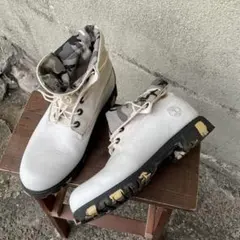 00s timberland ホワイト　カモ柄　迷彩　ブーツ　折り返し