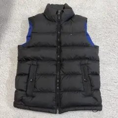 TOMMY HILFIGER ダウンベスト ブラック/ブルー