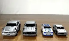 スカイライン　プルバックカー4台セット
