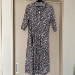 花柄長袖ワンピース M.NAVS
