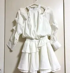 Darich ボリュームシフォンミニワンピース