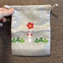 ピクミン一番くじ　E賞巾着　白ピクミン