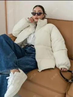 DAZY パッチ付き中綿入り厚手ポケットコート、冬用レディースウェア