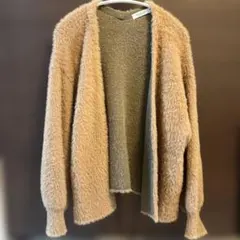 Sonny Label サニーレーベル シャギーカーディガン　キャメル