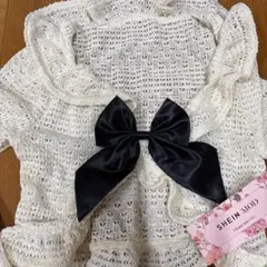 SHEIN MOD 透かし編みカーディガン新品未使用