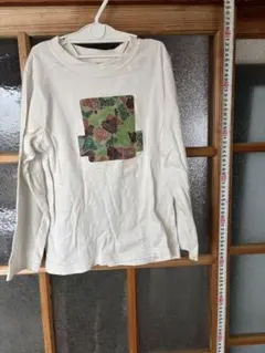 XLARGE 長袖カットソー 7T(130cm) ホワイト 迷彩柄