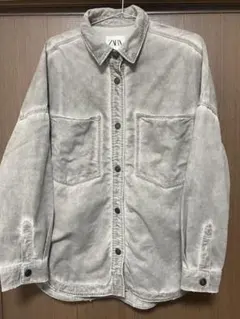 ZARA グレー デニムジャケット