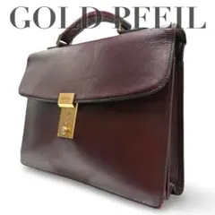 y2k GOLDPFEIL ビジネスバッグ　レザー　ダイヤルロック　ボルドーのサムネイル