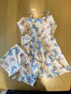 蝶柄セパレート　キッズ水着