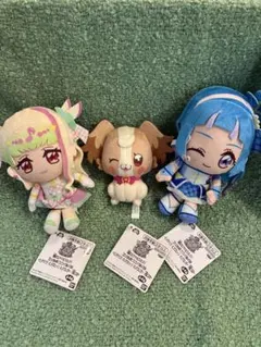 プリキュア　ぬいぐるみ キュアウインク　キュアズキューン　犬飼こむぎ