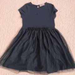 ネイビー半袖 ワンピース