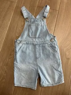 ZARA ライトブルー デニム　オーバーオール 4-5歳 (110cm) 美品