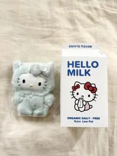 サンリオハウス ハローキティチャーム ソーダ サンリオハウス】フラッフィー ハローキティ チャーム 2点(ピーチ