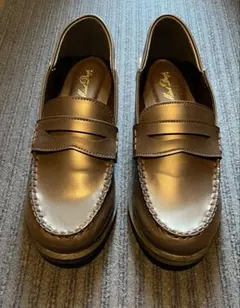 キッズ　ローファー　ブラウン