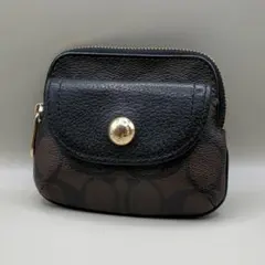 COACH コーチ コインケース 小銭入れ シグネチャー 本革 マグネット★