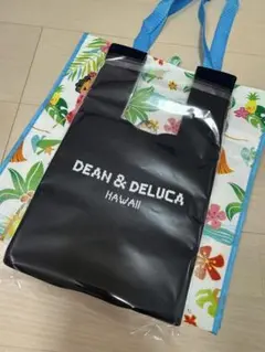 新品ハワイ限定DEAN&DELUCAカカアココウラ店ディーン&デルーカ紺BAG