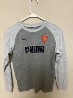 PUMA グレー ラグランスリーブ ロングTシャツ
