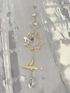 ジブリパーク　サンキャッチャー　ハウルの動く城　冒険飛行団ステッカー