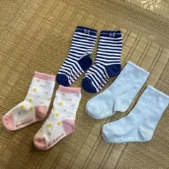 ミキハウスHOT BISCUITS キッズ靴下3足　女の子　13-15cm
