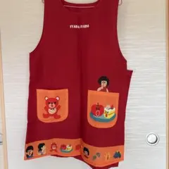 不二家 ペコちゃん ポコちゃん エプロン レッド - メルカリ