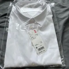 大*毬様 UNIQLO スーピマコットンストレッチシャツ ホワイト Mのサムネイル