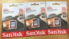 【新品未開封】SD HCカード  16GB 3個セットのサムネイル