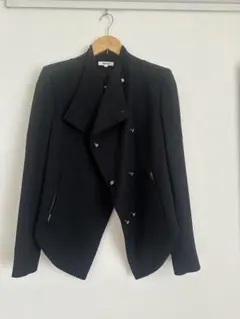 L 美品 ヘルムートラング フーデッドレザージャケット ブラック 黒 L 美品 ヘルムートラング フーデッドレザージャケット ブラック 黒