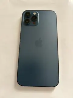 iPhone12promaxパシフィックブルー256GB 交換用ガラスフィルム付