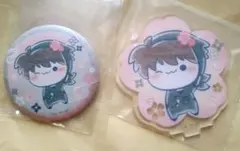 忍たま乱太郎　フリューくじ　土井半助　 缶バッジ & アクスタ セット