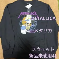 METALLICA メタリカ 新品 スウェット 4L ダークグレー