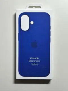 【新品】純正 iPhone 16 シリコンケース・ウルトラマリン①