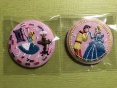 ディズニー刺繍缶バッジ　アリス　シンデレラまとめ売り