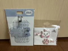 ミニー ステッカー付きキーチェーン マリー ヘアクリップ