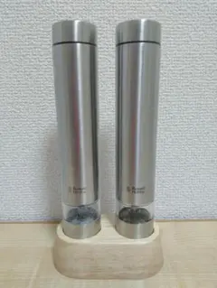 即落札厳禁】ラッセルホブス 充電式電動ミル 2本セット シルバー