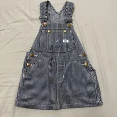 Lee ジャンバースカート ストライプ 100cm