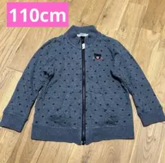 パーカー　110 ミキハウス　DOUBLE.B 星柄　綿100% ダブルb