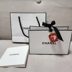 CHANEL チャーム、リボン付きショップ袋 小型